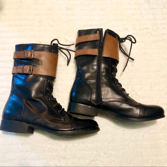 Forever 21 Lace Up Boots - Picture 1 of 5